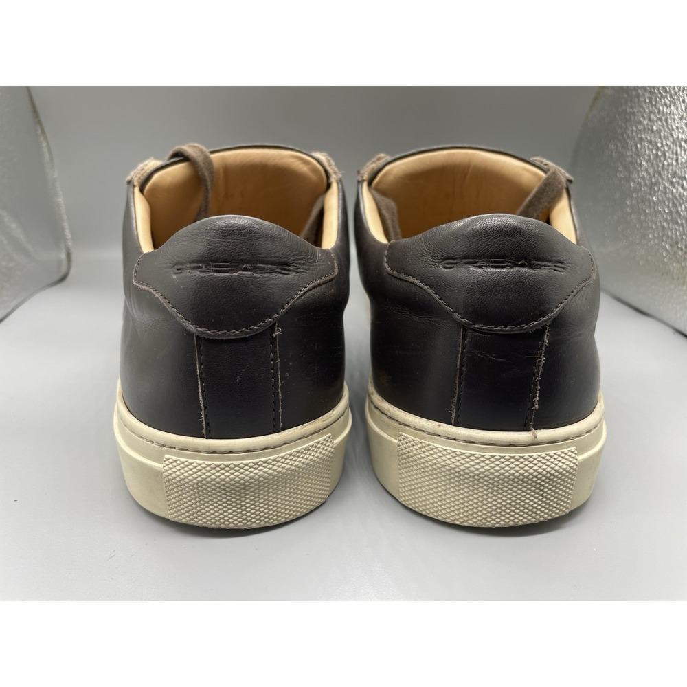 GREATS Brooklyn Sneakers Mens Size 11.5 Chocolate Brown Leather Made in Italy - Picture 3 of 13